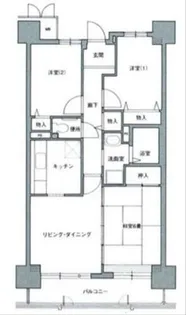 コーシャハイツ苅田【4階】の間取り