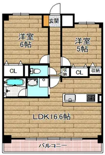 ネオコート上土室【5階】の間取り