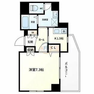 ディナスティ長居公園南【6階】の間取り
