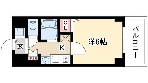 プレサンスNAGOYA桜通ビッグビート【2階】の間取り