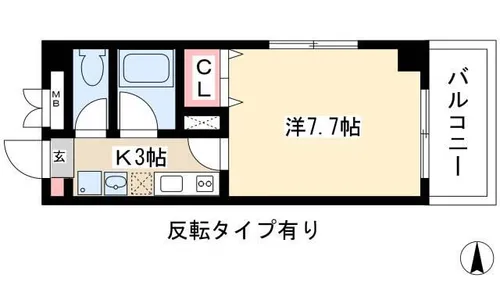 Belle Vivre新栄【5階】の間取り