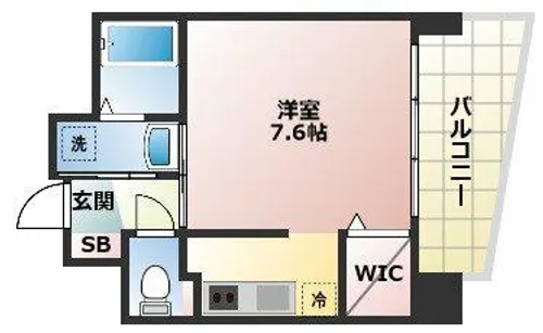 ウィスタリア京橋【5階】の間取り