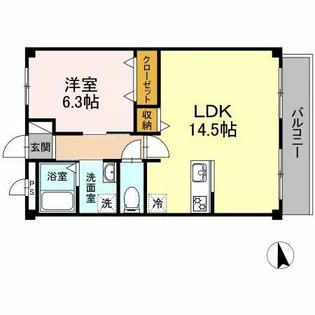 ラビアン・ローゼ【2階】の間取り