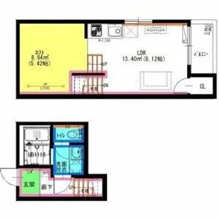 RadIAnce名城公園 S棟【201号室】の間取り