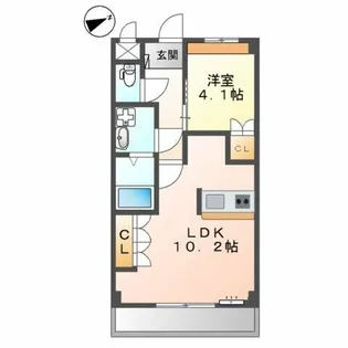 グランドビュー桜ヶ丘【2階】の間取り