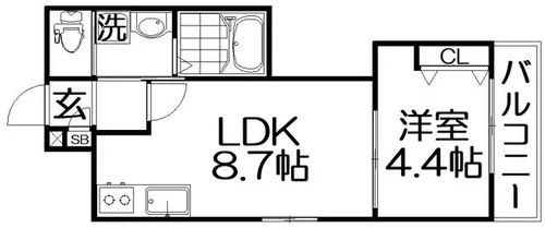 Halelea【2階】の間取り