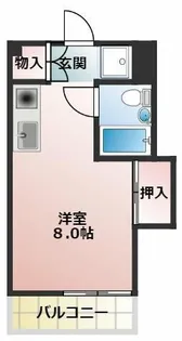 ユトリロ北山【401号室】の間取り