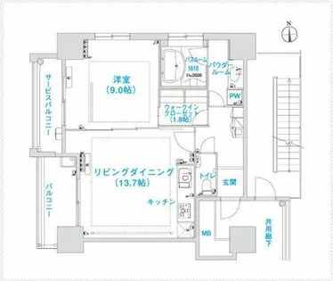 松屋タワー【11階】の間取り