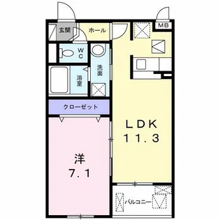 アルバグランデ【2階】の間取り