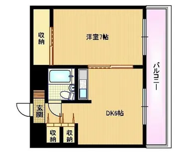 ハイム・モーレア【5階】の間取り