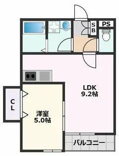 HARU吹田FRONT【1階】の間取り