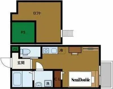 ヒルズ東雲 A棟【203号室】の間取り