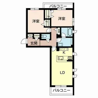 シャーメゾン 扇【0203号室】の間取り