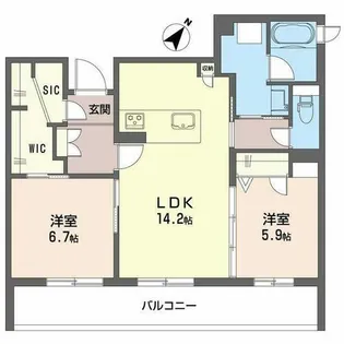 ことぶき【0302号室】の間取り