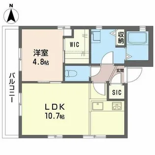 サンハイツ【0201号室】の間取り