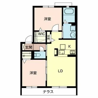 シャーメゾン鈴の宮【0103号室】の間取り