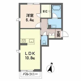 シャーメゾン五月【0203号室】の間取り