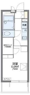 レオパレスコンフォール18【3階】の間取り