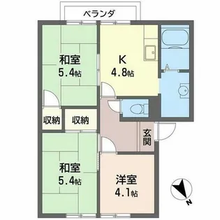 リンデンバウム【0102号室】の間取り
