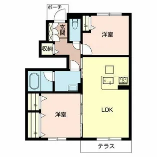 サニーパレス宮ヶ原【0103号室】の間取り