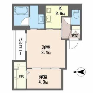 grand le bois【0305号室】の間取り