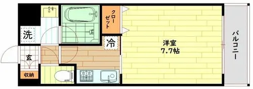 プレジオ都島【11階】の間取り