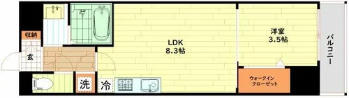 セレニテ梅田ルフレ【1階】の間取り