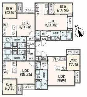 Delica花畑【2階】の間取り