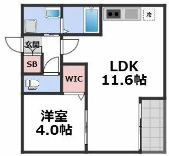 Louis Apartment 長瀬ノール【2階】の間取り