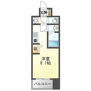 セレニテ十三ミラク【3階】の間取り