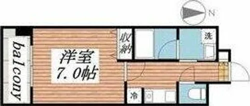 スカイフラット名古屋【7階】の間取り