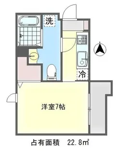 Colts一乗寺【2階】の間取り