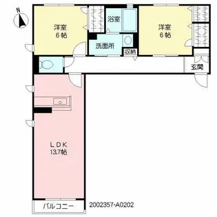 アトリエールⅢ【2階】の間取り