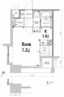 エンクレスト博多GATE【13階】の間取り