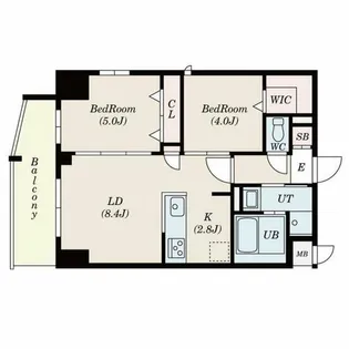 S-RESIDENCE名島【3階】の間取り