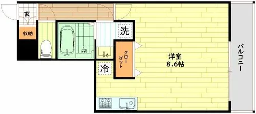 クレアート大阪EAST G4【4階】の間取り