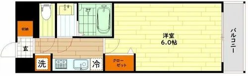 プレサンス緑橋ソレアス【10階】の間取り