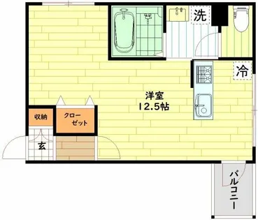 フィユフラッツ城東野江【2階】の間取り