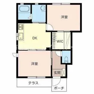 加東市上中(すみれ館B)【1階】の間取り