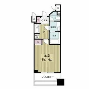 Lasante京橋【11階】の間取り