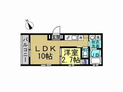 ALIVIO【3B号室】の間取り