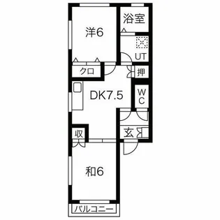 ハイツ・グローブ【1階】の間取り