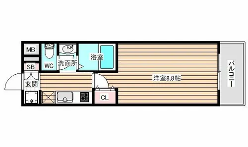 エル海老江【8階】の間取り