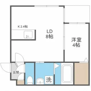 Liveus南11条【1階】の間取り