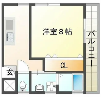 ヴィクトリアハイツ港町【1階】の間取り