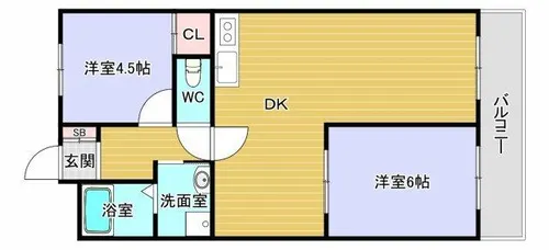 コープシティ公園南【3階】の間取り