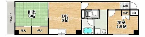 ローズコート【3階】の間取り