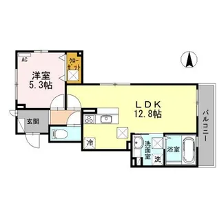 クレイドル【1階】の間取り