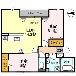 Mi soir【1階】の間取り