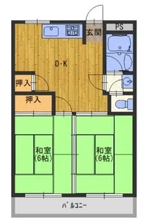 福井マンション【3階】の間取り